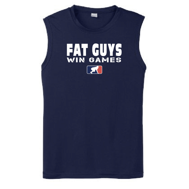 FAT GUYS WIN GAMES - Muscle T-Shirt