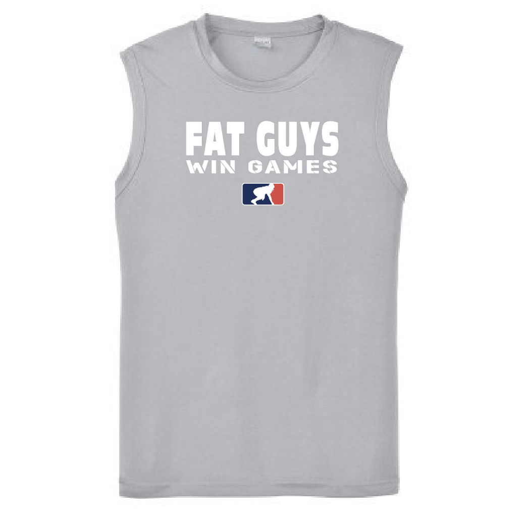 FAT GUYS WIN GAMES - Muscle T-Shirt