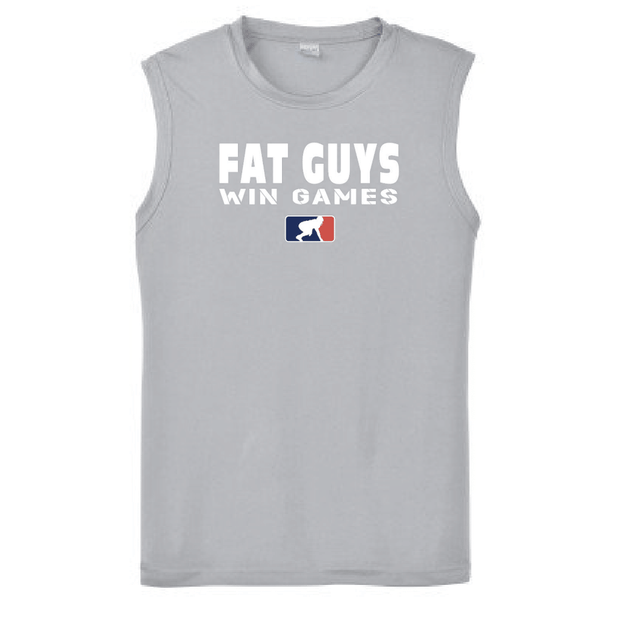 FAT GUYS WIN GAMES - Muscle T-Shirt