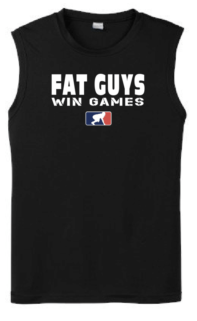 FAT GUYS WIN GAMES - Muscle T-Shirt