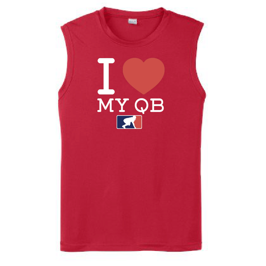 I <3 MY QB - Muscle T-Shirt