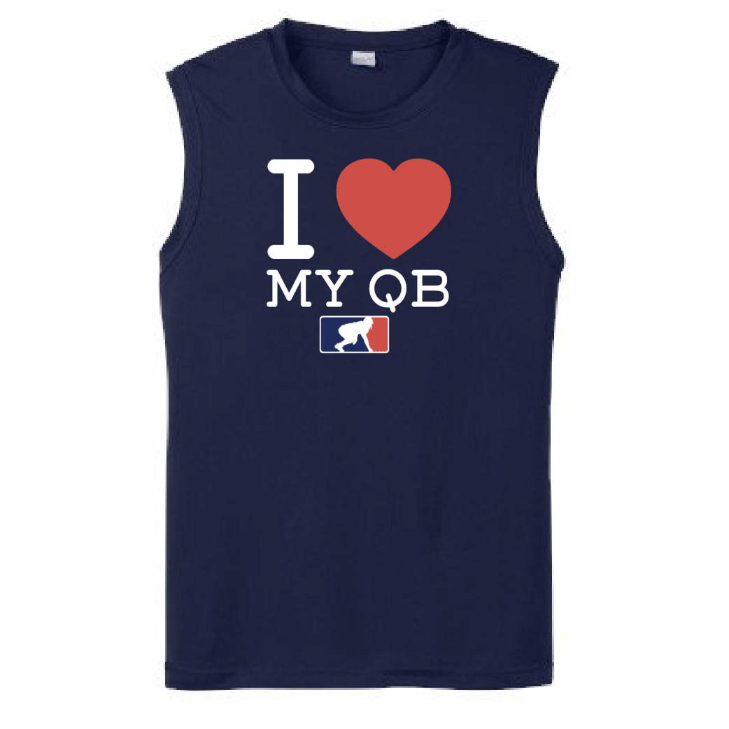 I <3 MY QB - Muscle T-Shirt