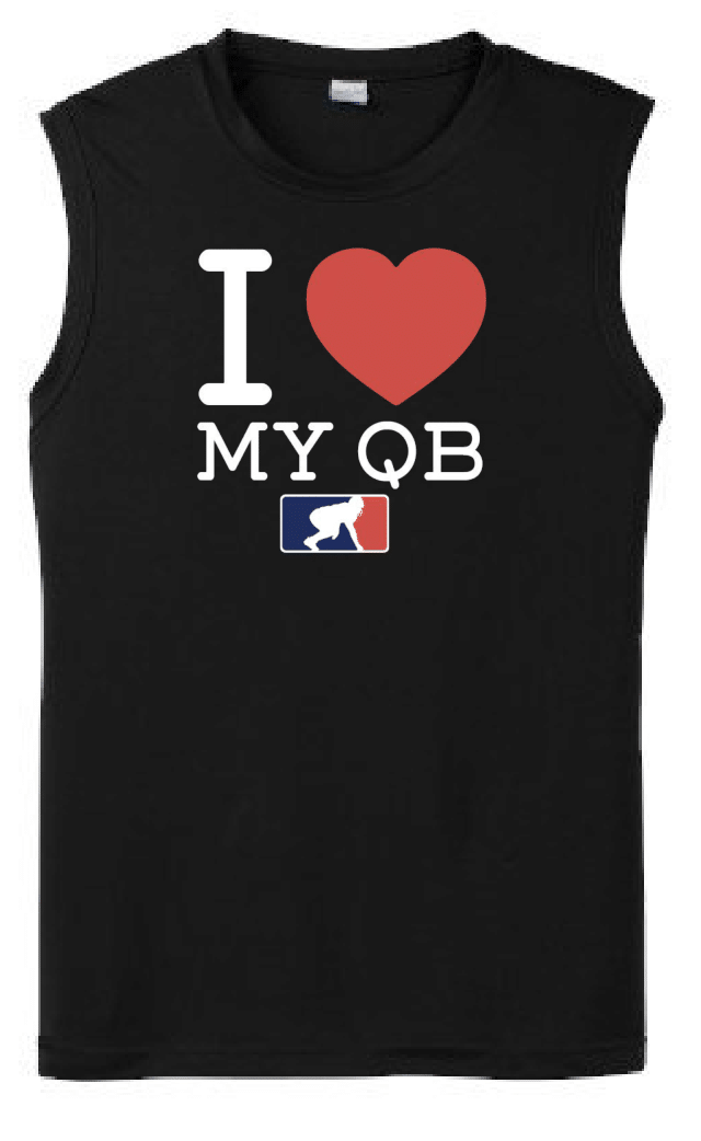 I <3 MY QB - Muscle T-Shirt