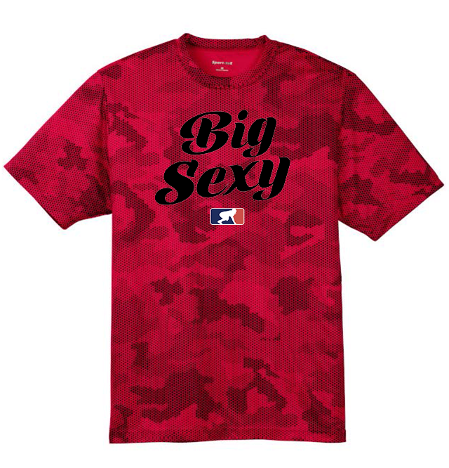 BIG SEXY (Black) - Hex Camo Performance Tee