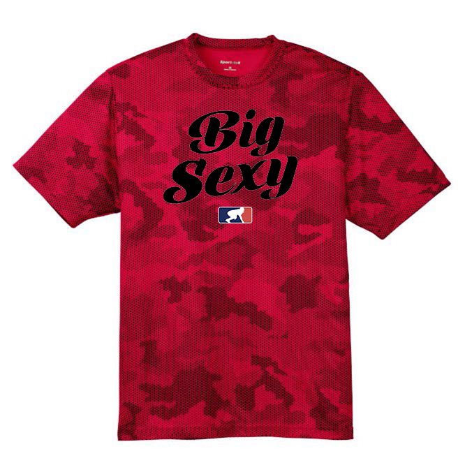 BIG SEXY (Black) - Hex Camo Performance Tee