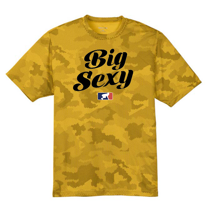 BIG SEXY (Black) - Hex Camo Performance Tee