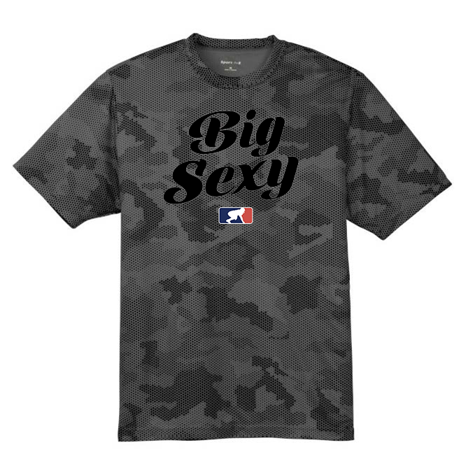 BIG SEXY (Black) - Hex Camo Performance Tee