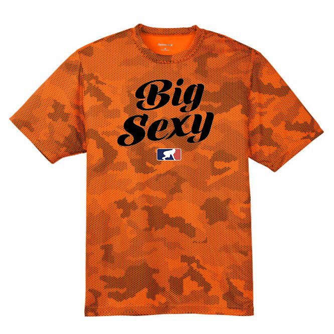 BIG SEXY (Black) - Hex Camo Performance Tee