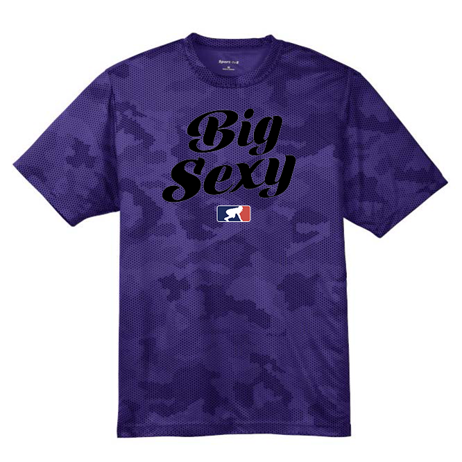 BIG SEXY (Black) - Hex Camo Performance Tee