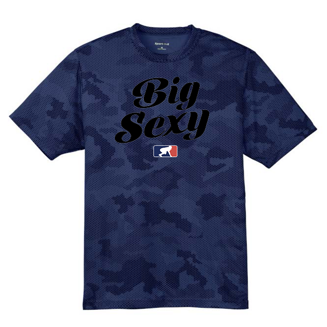 BIG SEXY (Black) - Hex Camo Performance Tee