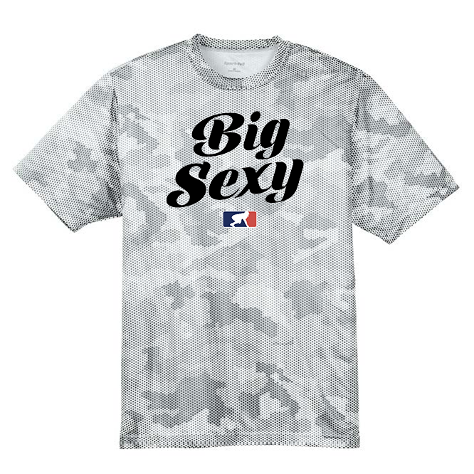 BIG SEXY (Black) - Hex Camo Performance Tee