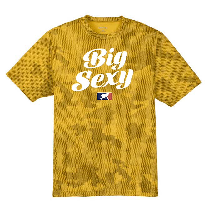 BIG SEXY (White) - Hex Camo Performance Tee