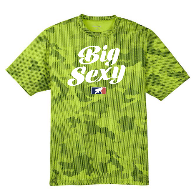 BIG SEXY (White) - Hex Camo Performance Tee