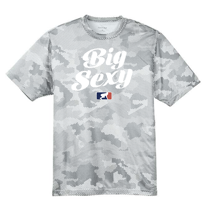 BIG SEXY (White) - Hex Camo Performance Tee