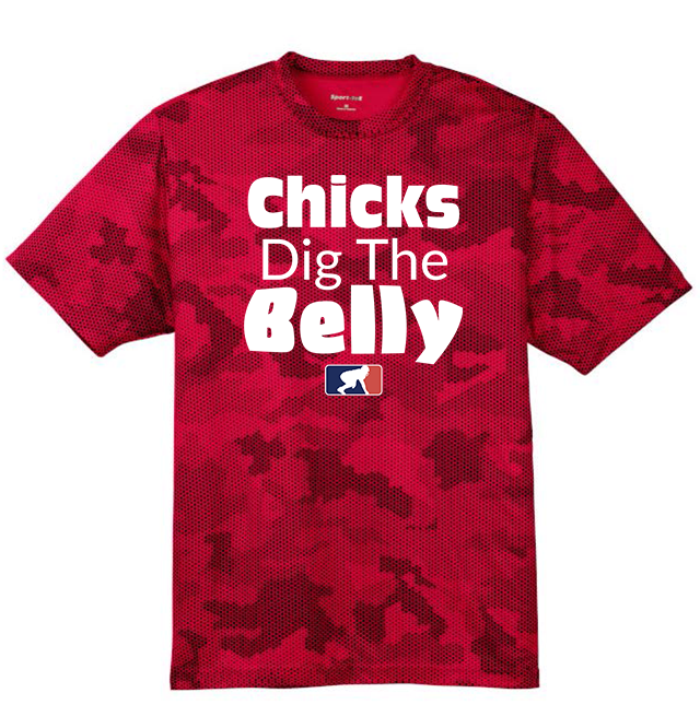 CHICKS DIG THE BELLY - Hex Camo Performance Tee