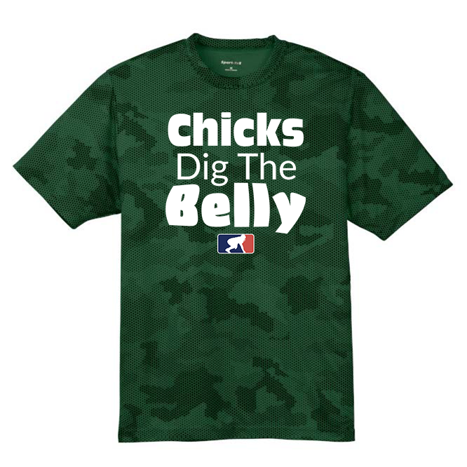 CHICKS DIG THE BELLY - Hex Camo Performance Tee