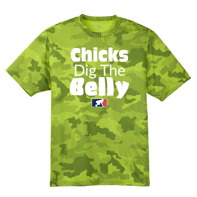 CHICKS DIG THE BELLY - Hex Camo Performance Tee