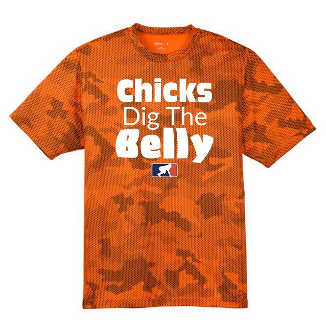 CHICKS DIG THE BELLY - Hex Camo Performance Tee