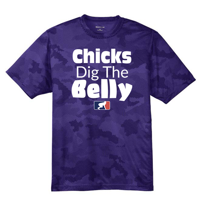 CHICKS DIG THE BELLY - Hex Camo Performance Tee