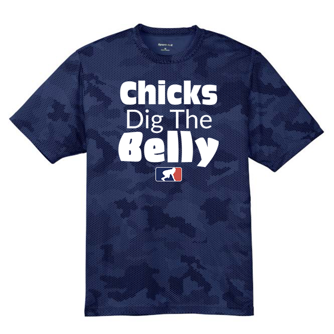 CHICKS DIG THE BELLY - Hex Camo Performance Tee