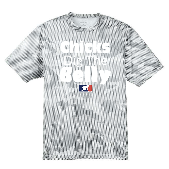 CHICKS DIG THE BELLY - Hex Camo Performance Tee