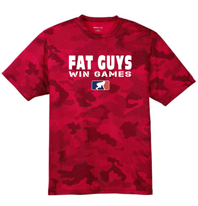 FAT GUYS WIN GAMES - Hex Camo Performance Tee