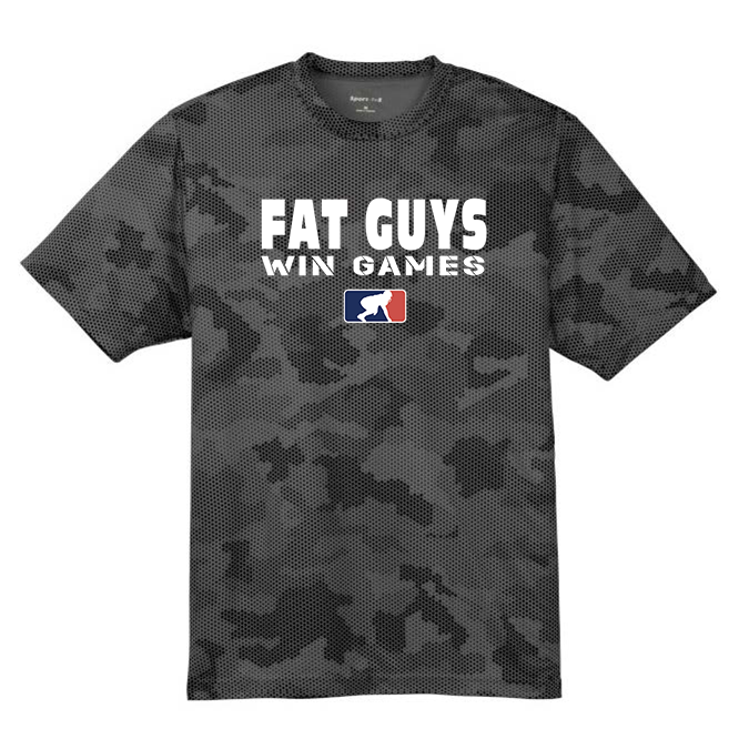 FAT GUYS WIN GAMES - Hex Camo Performance Tee