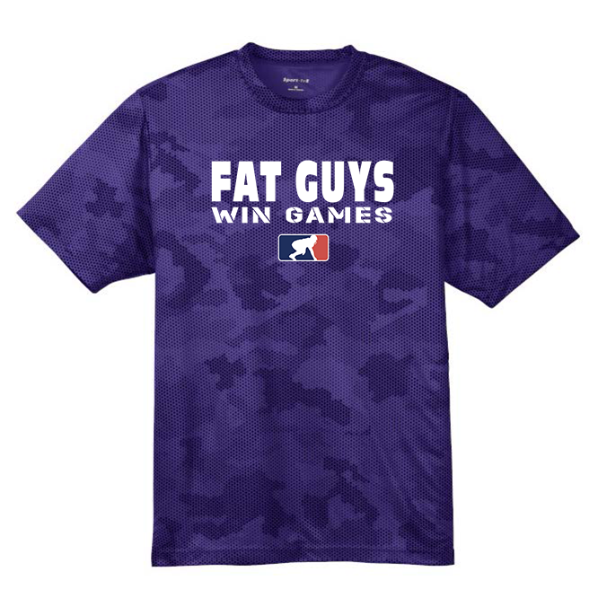 FAT GUYS WIN GAMES - Hex Camo Performance Tee