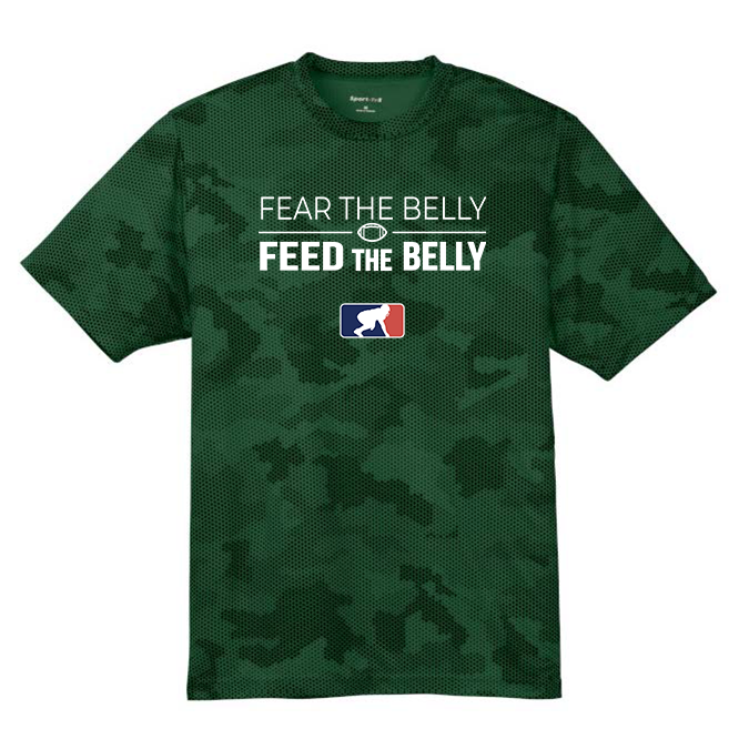 FEAR THE BELLY - Hex Camo Performance Tee