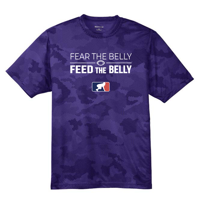 FEAR THE BELLY - Hex Camo Performance Tee