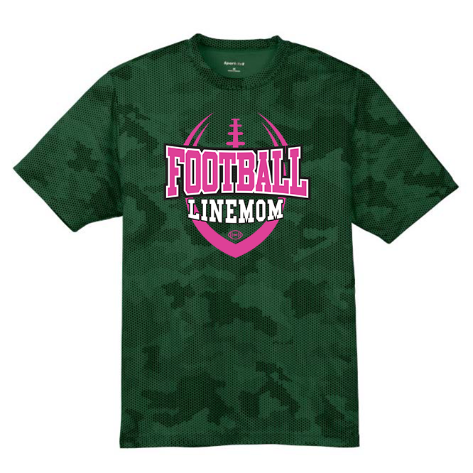 LINEMOM (Pink) - Hex Camo Performance Tee