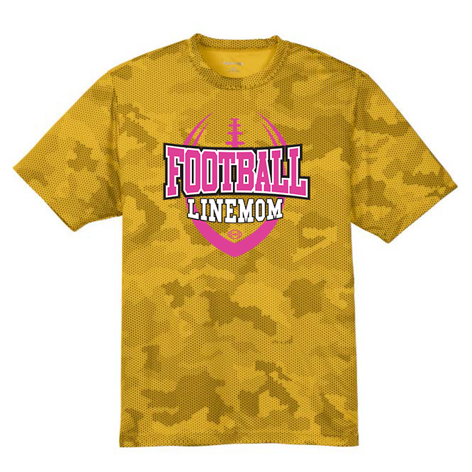 LINEMOM (Pink) - Hex Camo Performance Tee