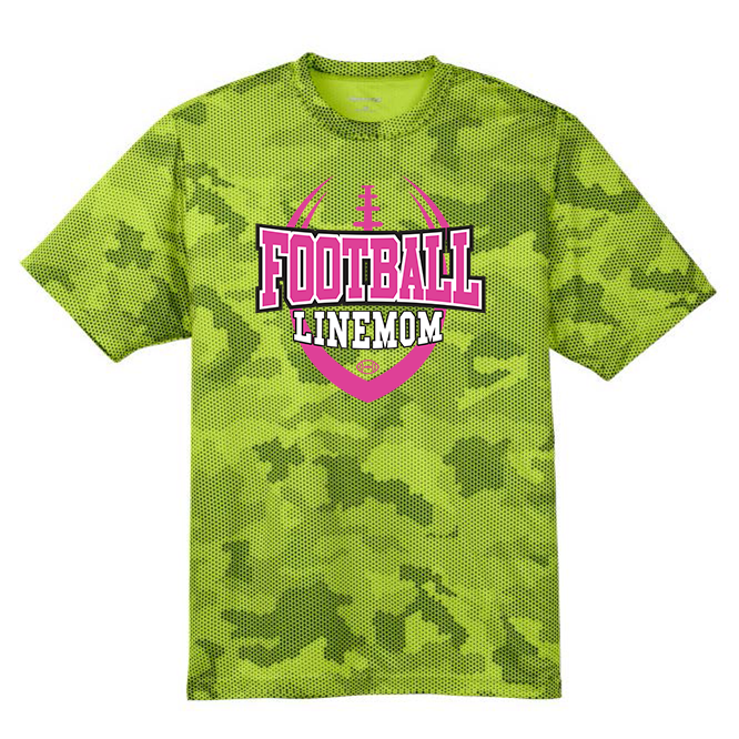 LINEMOM (Pink) - Hex Camo Performance Tee