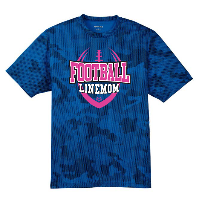 LINEMOM (Pink) - Hex Camo Performance Tee