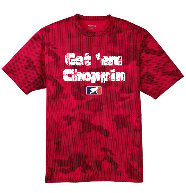 GET EM CHOPPIN - Hex Camo Performance Tee