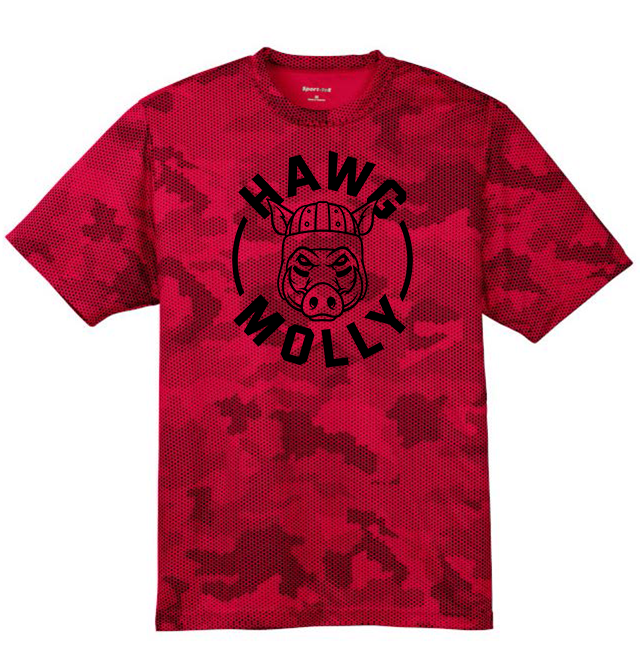 HAWG MOLLY (Black) - Hex Camo Performance Tee