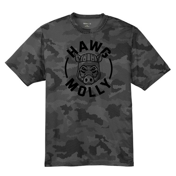 HAWG MOLLY (Black) - Hex Camo Performance Tee