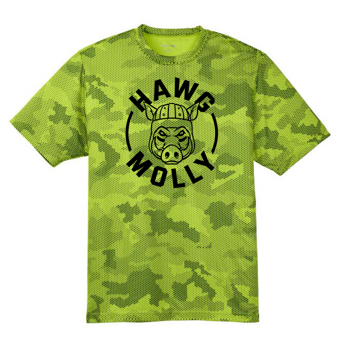 HAWG MOLLY (Black) - Hex Camo Performance Tee