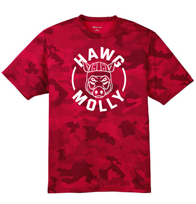 HAWG MOLLY (White) - Hex Camo Performance Tee