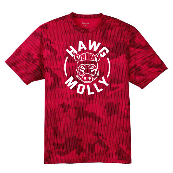 HAWG MOLLY (White) - Hex Camo Performance Tee