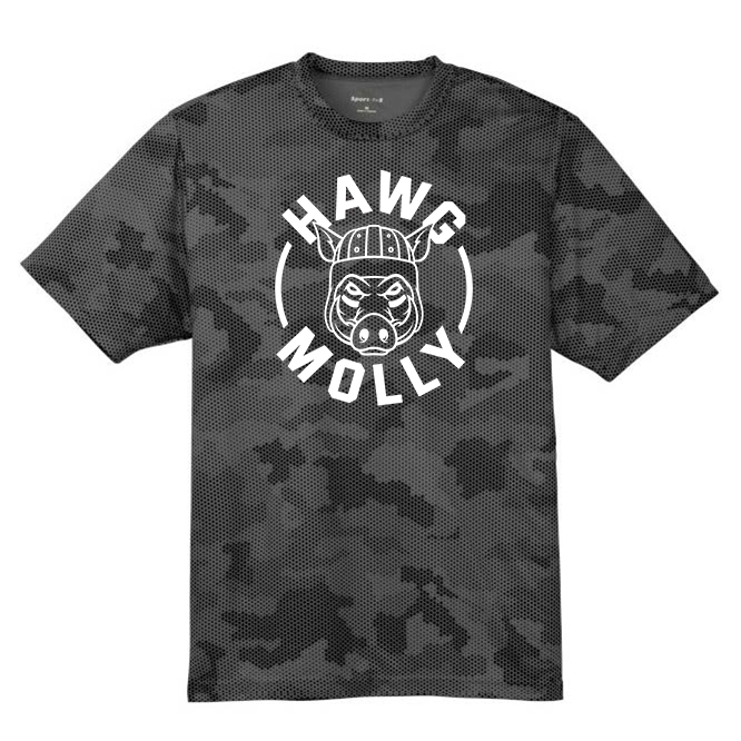 HAWG MOLLY (White) - Hex Camo Performance Tee