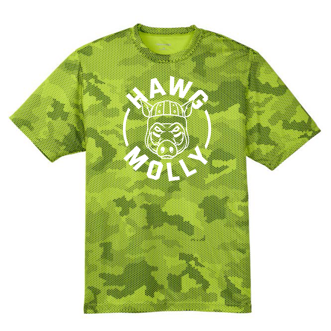 HAWG MOLLY (White) - Hex Camo Performance Tee