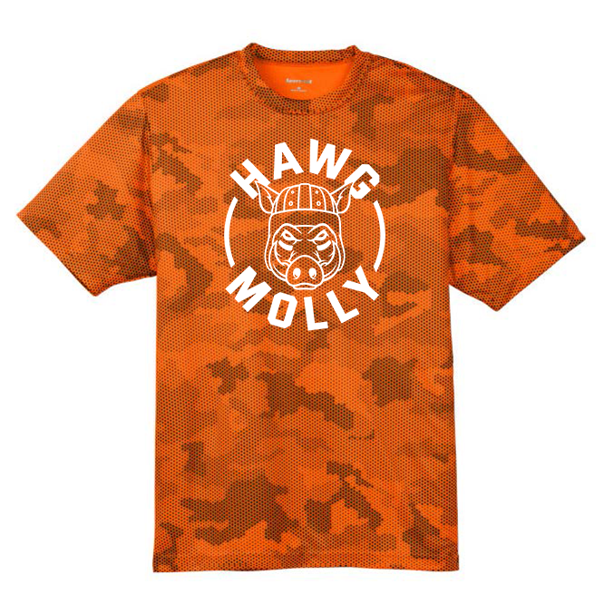 HAWG MOLLY (White) - Hex Camo Performance Tee