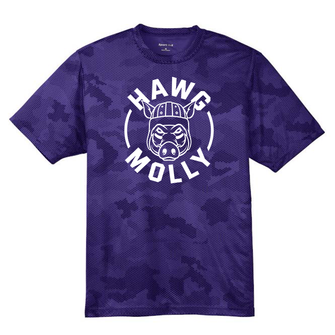 HAWG MOLLY (White) - Hex Camo Performance Tee