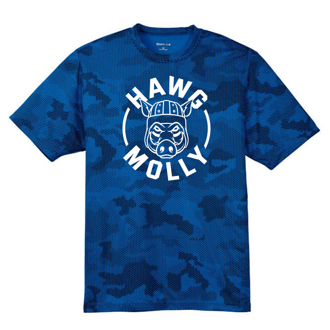 HAWG MOLLY (White) - Hex Camo Performance Tee