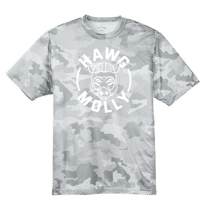 HAWG MOLLY (White) - Hex Camo Performance Tee