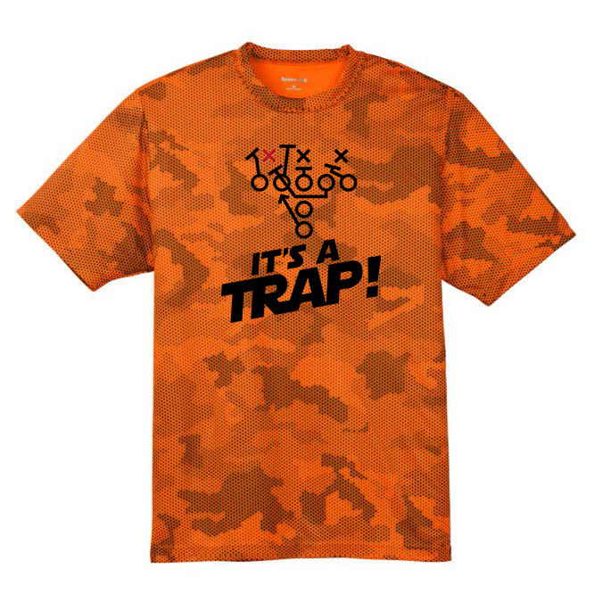 ITS A TRAP! (Black) - Hex Camo Performance Tee