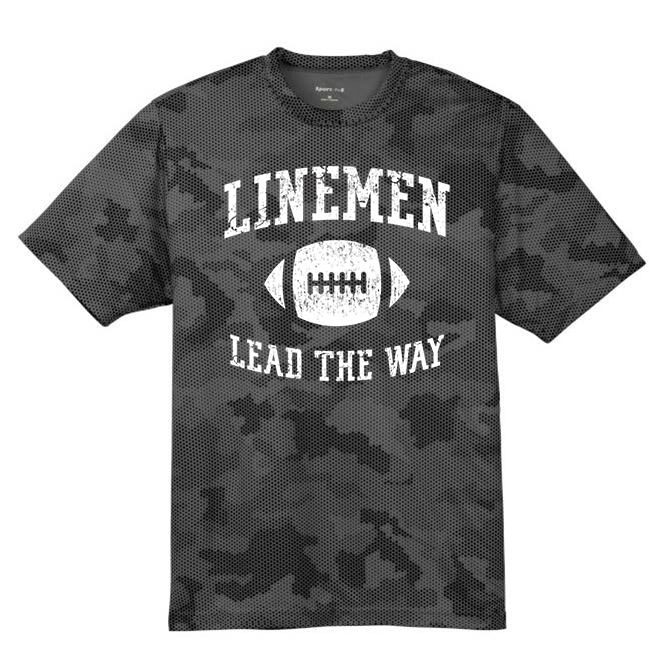 LINEMEN LEAD THE WAY - Hex Camo Performance Tee