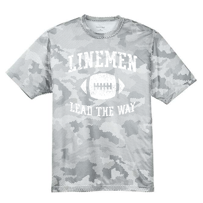 LINEMEN LEAD THE WAY - Hex Camo Performance Tee