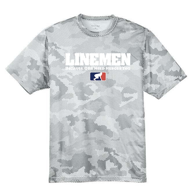 LINEMEN: QB HEROES - Hex Camo Performance Tee